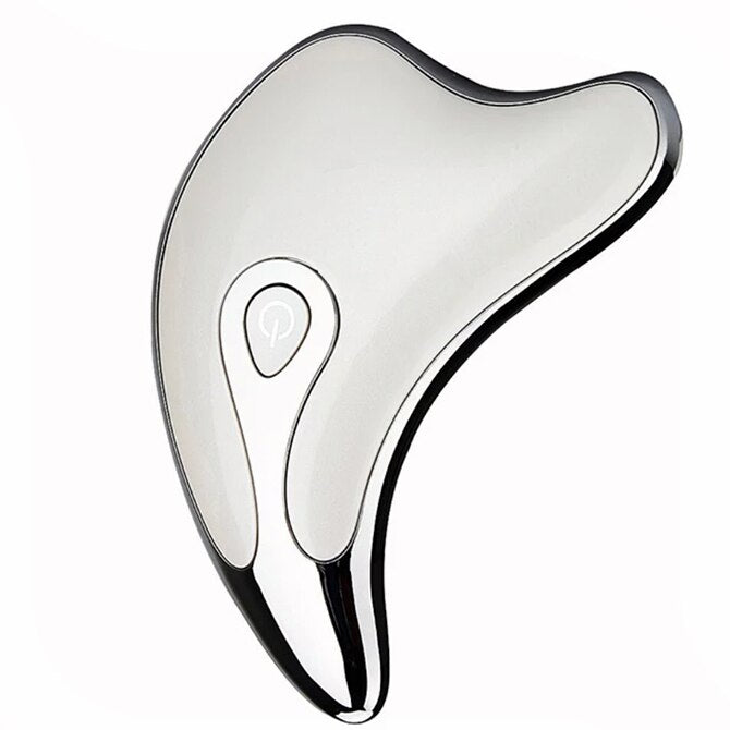 Masajeador Facial Gua Sha con Luz LED y Microcorriente